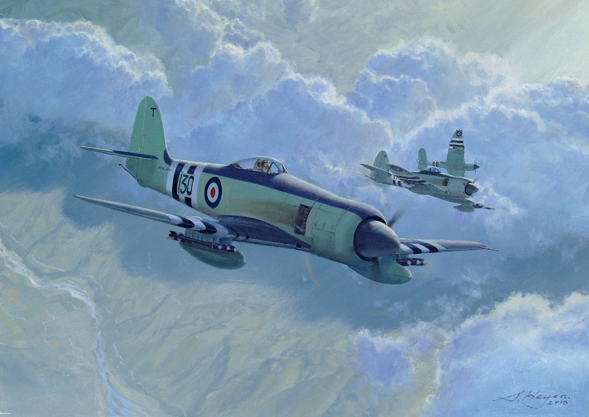 Hawker Sea Fury painting
