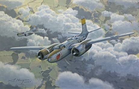 Douglas Invader painting