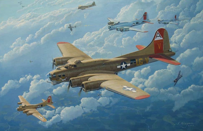 B-17 art print