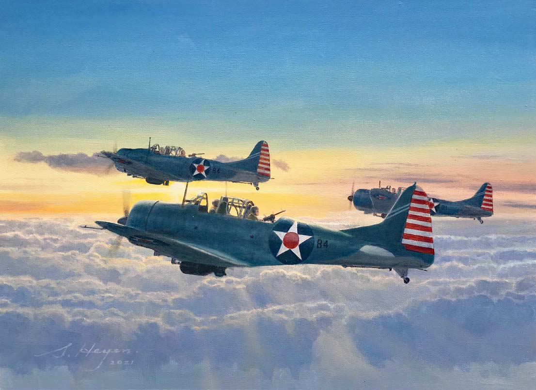 Douglass Dauntless painting