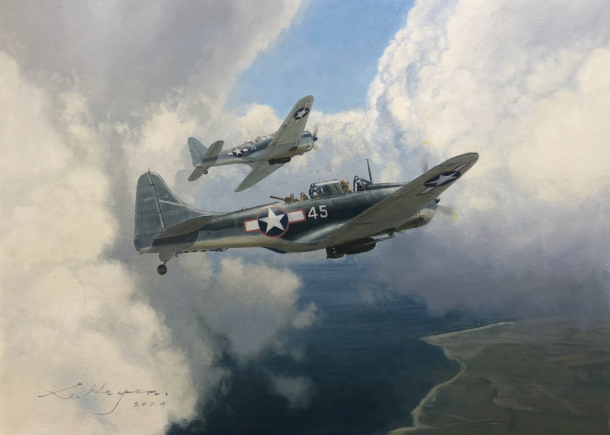 Dauntless aviation art