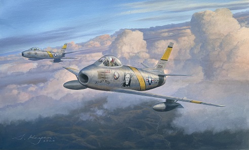 F-86 Sabre painting