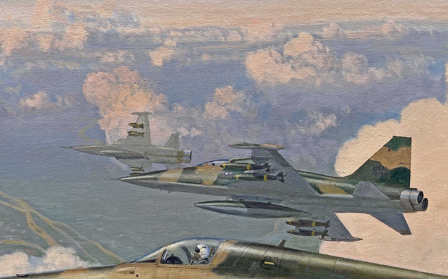 F-4 aviation art