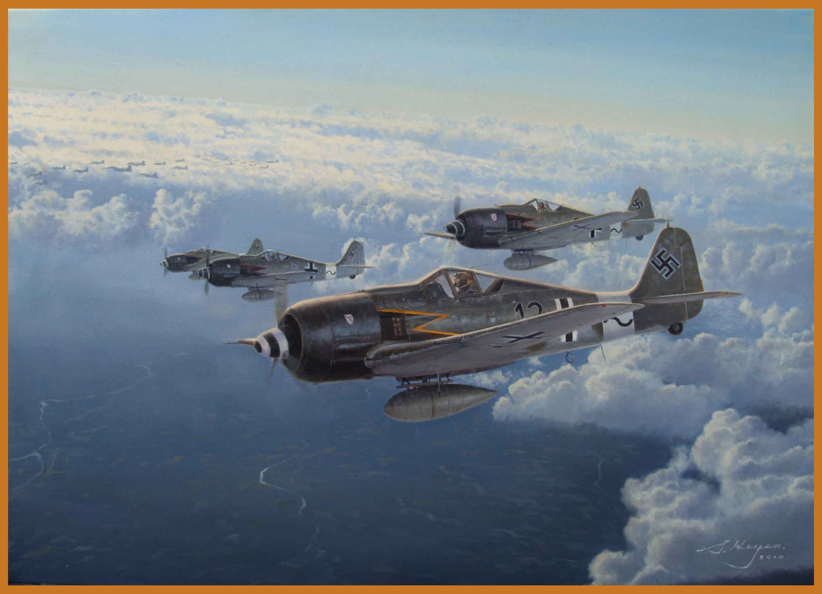 Fw190 aviation art