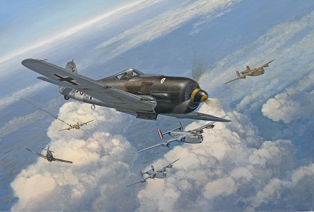 Fw-190 aviation art painting