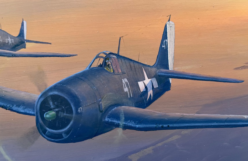 Grumman Hellcat airplane art