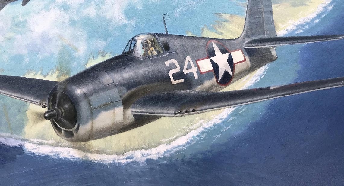 Grumman Hellcat airplane art