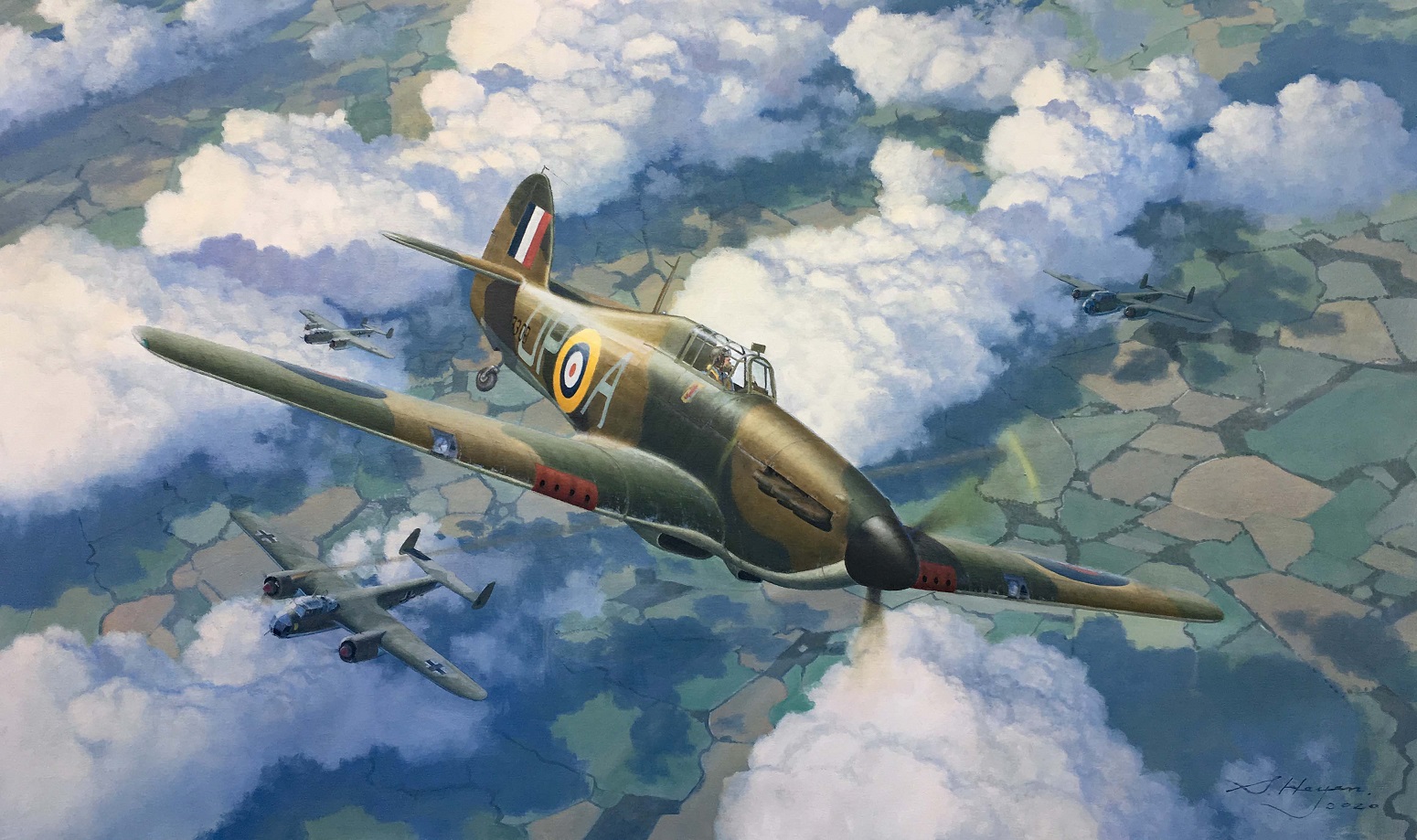 Hawker Hurricane painting