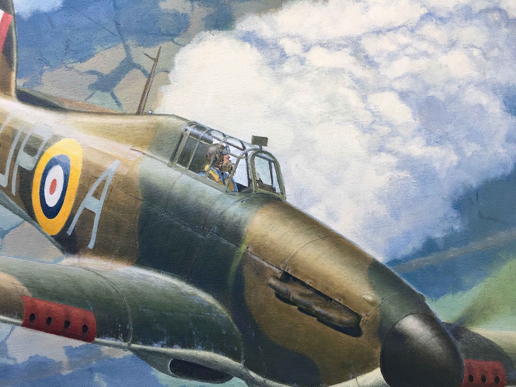 Hawker Hurricane airplane art