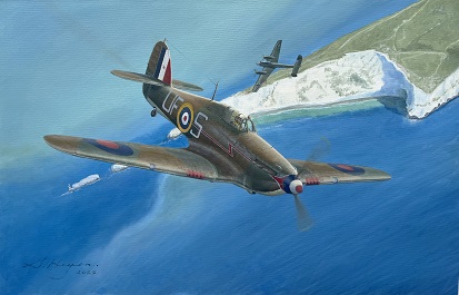 Hawker Hurricane painting by Steven Heyen