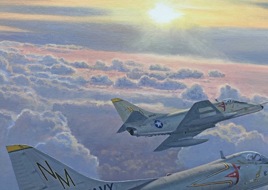 Skyhawk aviation art