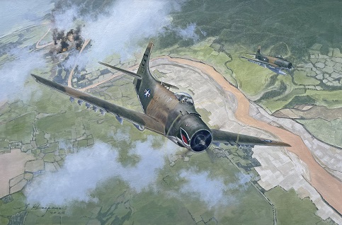 Douglas Skyraider painting