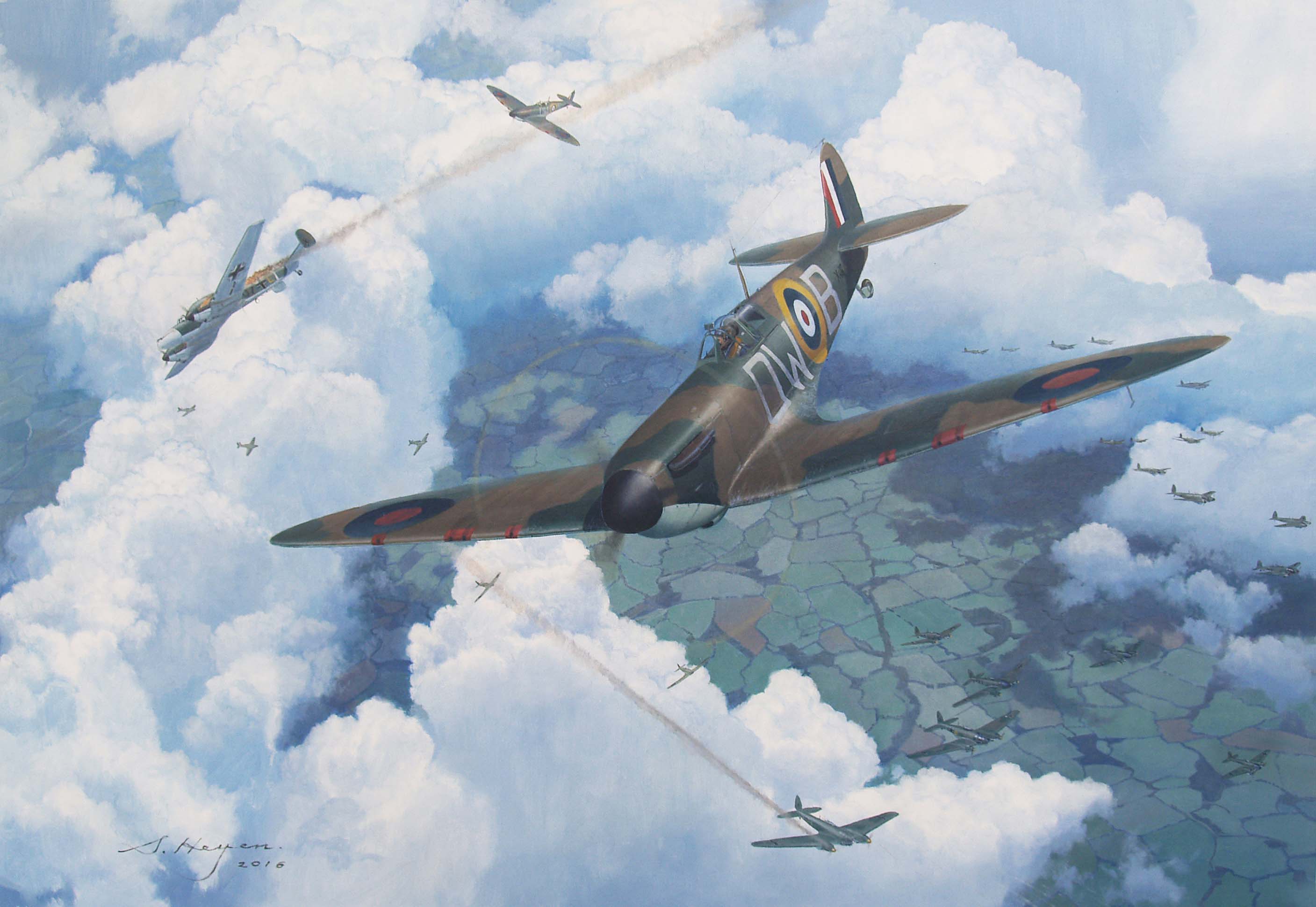 Spitfire aviation art