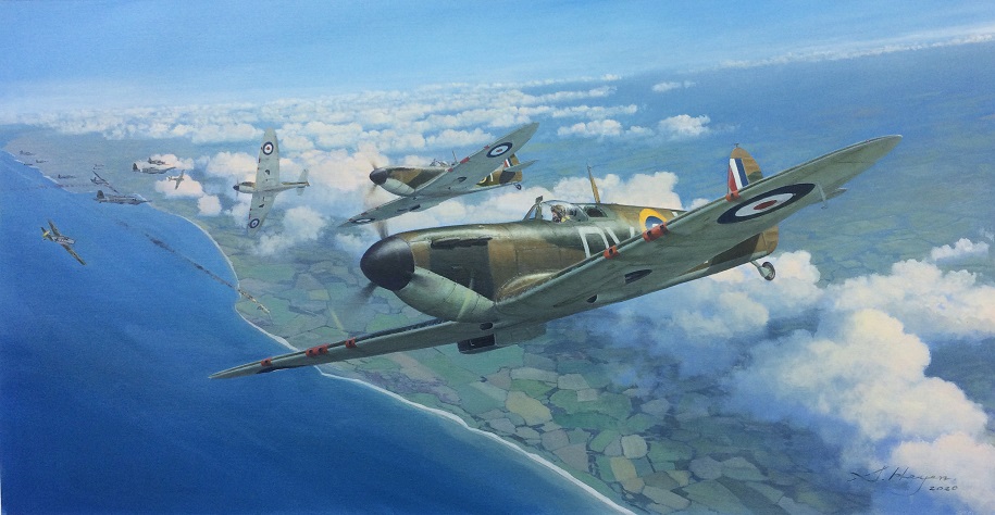 Spitfire aviation art