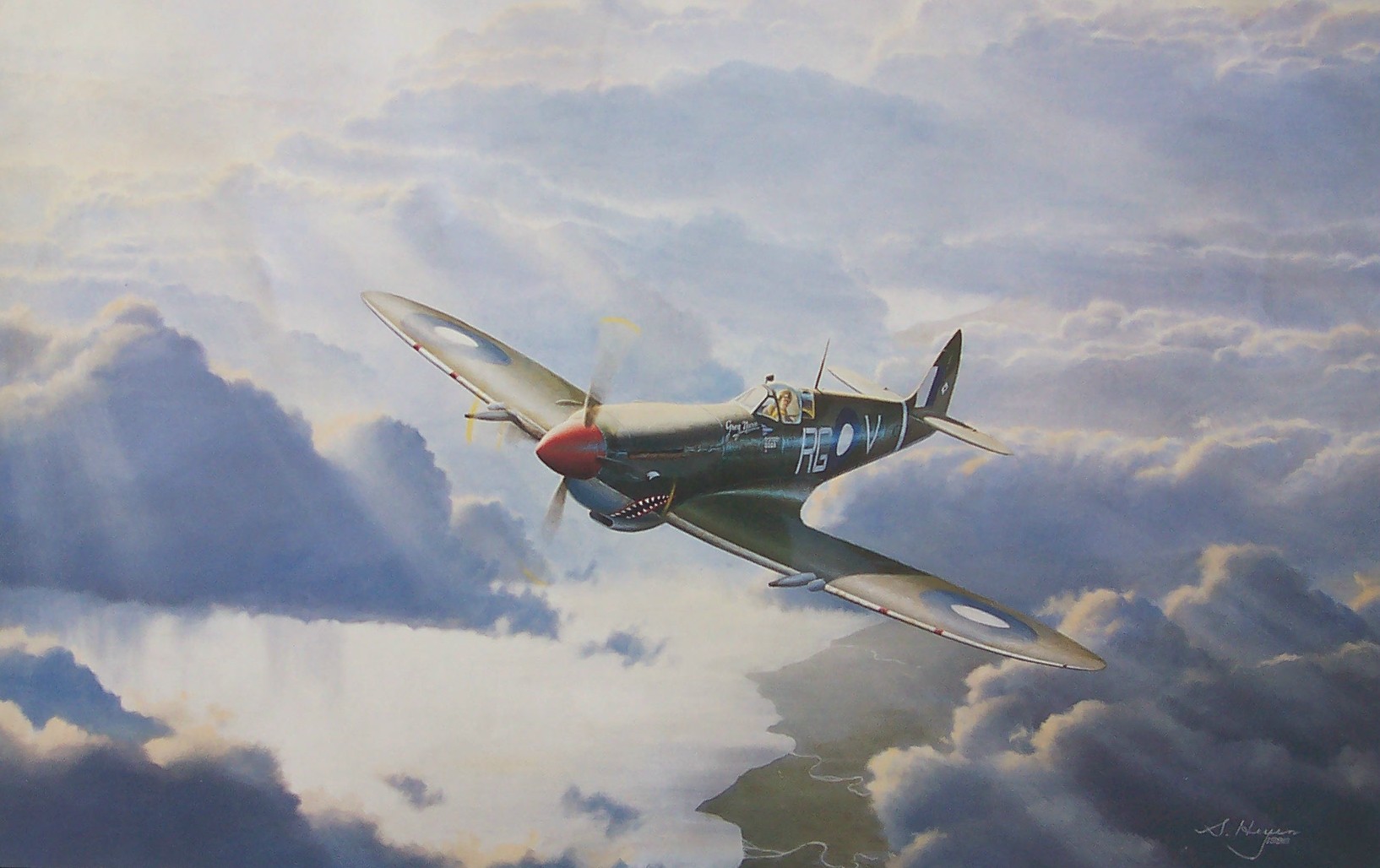 Spitfire aviation art