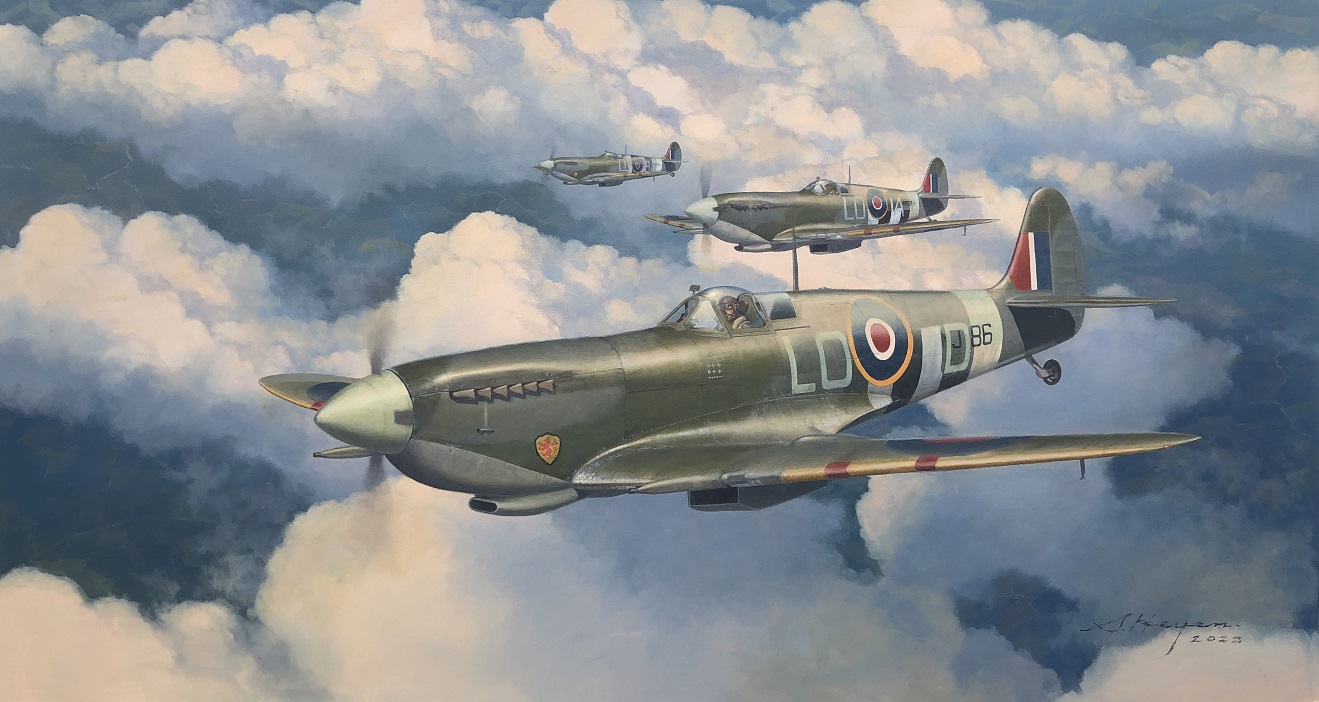 Spitfire aviation art