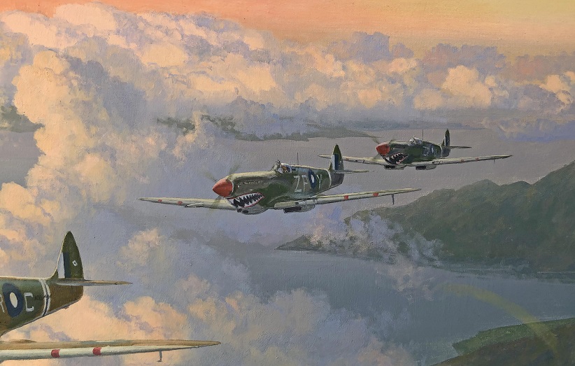 Spitfire aviation art