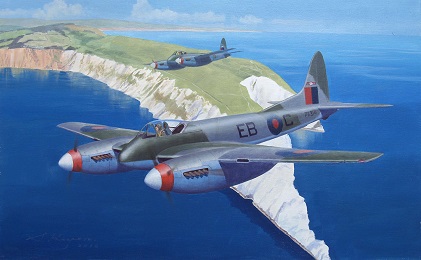 DH Hornet aviation art