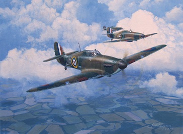 Hawker Hurricane painting