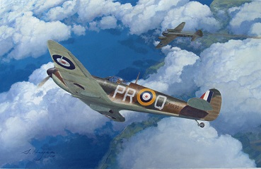 Spitfire aviation art